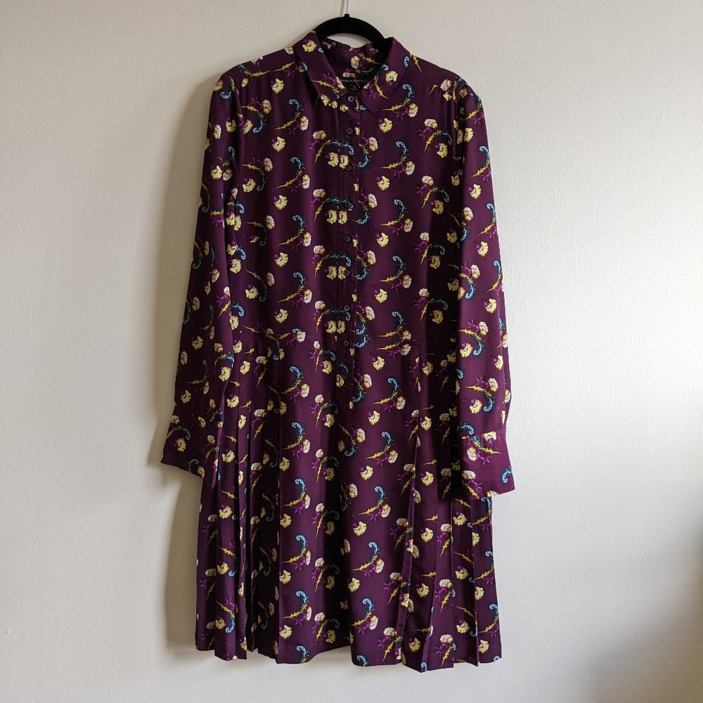 Banana Republic shirt dress with pleats